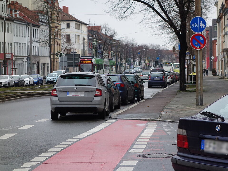 Die Magdeburger Allee in Erfurt