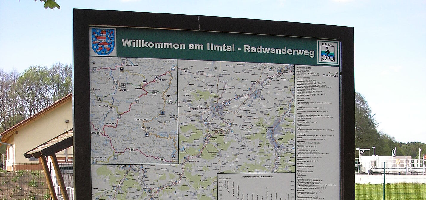 Schautafel am Ilmtal-Radweg